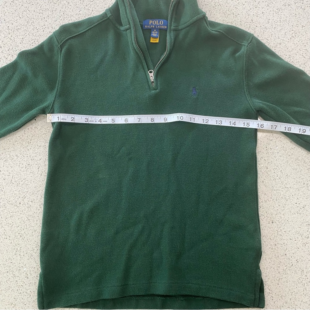 Boys Polo Ralph Lauren Long Sleeve Quarter Zip Sweater - Size M (10-12) - Picture 10 of 11